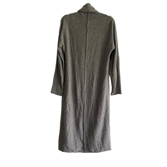 (SOLD) ARITZIA Grey Long Wool Cashmere Knit Long Cardigan Sweater Coat S - Picture 4 of 6
